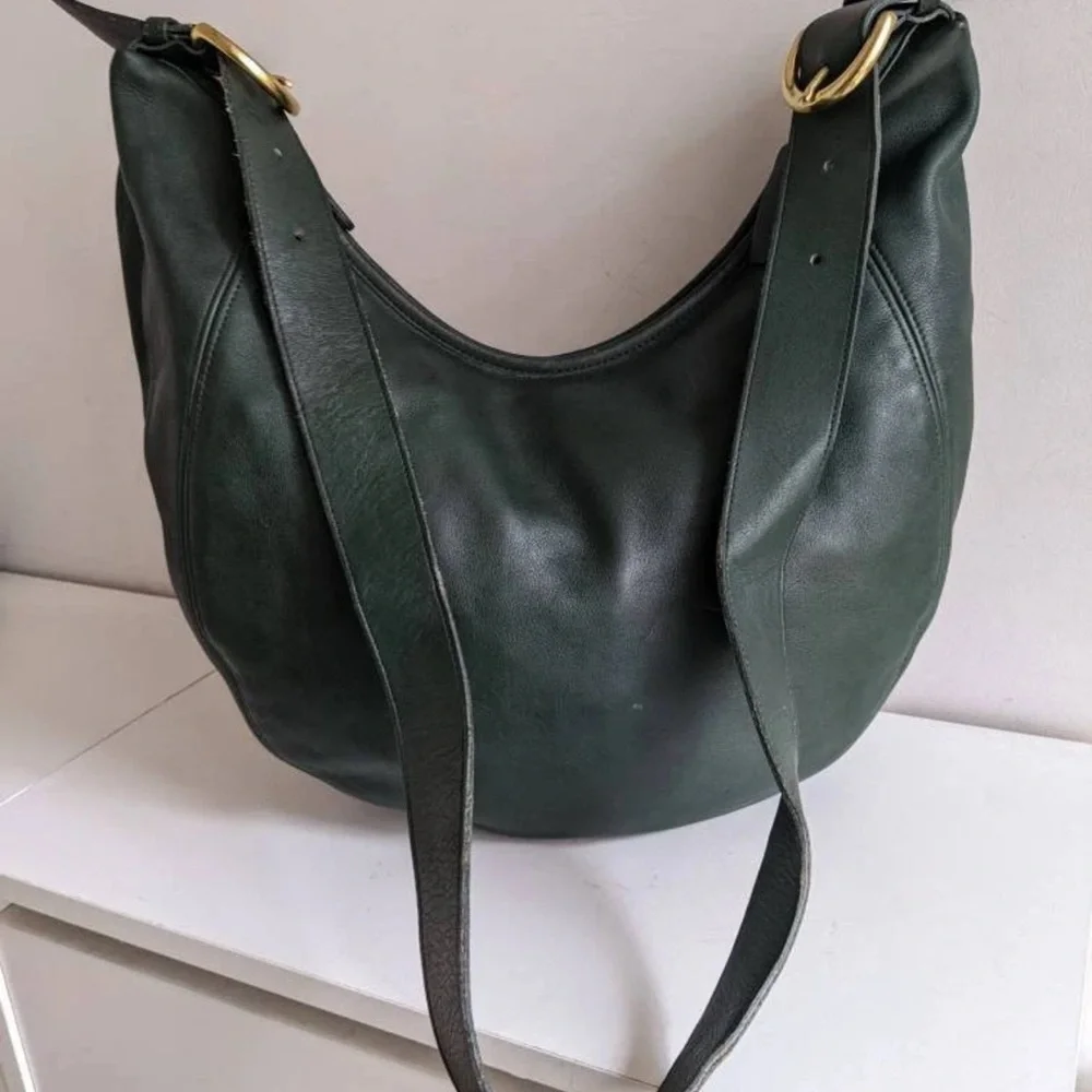 STUNNING extremely rare green Coach Wooster handbag 4142